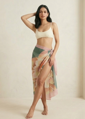 Printed Blush Floral Sarong