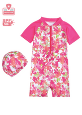 Pink Swimwear with Cap