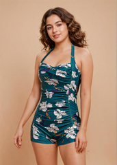 Printed Monokini with Full Coverage