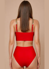 Red Chain Bikini