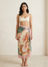 Printed Blush Floral Sarong