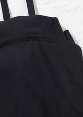 Girls 2-Piece Black Swimsuit Set