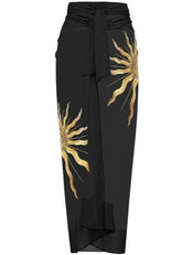 Gold and Black Sarong