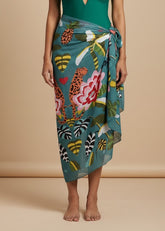 Tropical Bloom Printed Sarong