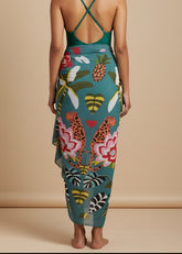 Tropical Bloom Printed Sarong