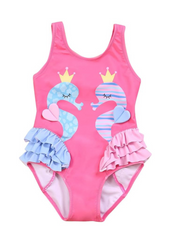 Girls Ruffle One-piece Swimsuit
