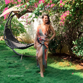 Beige Floral Sarong