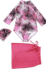 Pink Full Coverage Swimwear Set