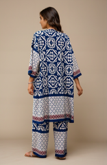 Blue Printed Co-Ord Set