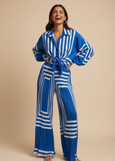 Blue Printed Co-Ord Set
