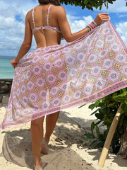 Printed bikini with a Sarong