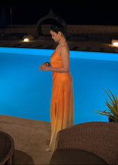 Orange Ombre dress