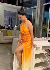 Orange Ombre dress