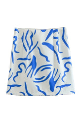 White & Blue Co-ord Set