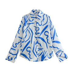 White & Blue Co-ord Set