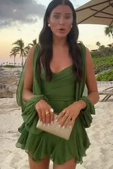 Green Full Sleeve Romper