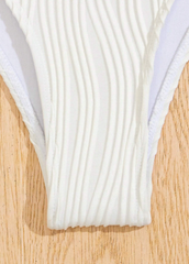White Textured Bikini