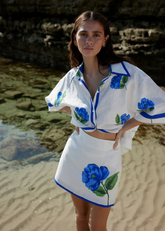 White Shirt & Skirt Set