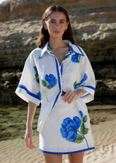 White Shirt & Skirt Set