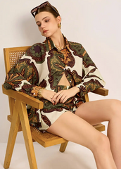 Printed 2-Piece Co-ord Set with Shorts