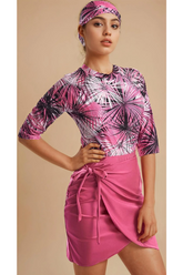 Pink Full Coverage Swimwear Set