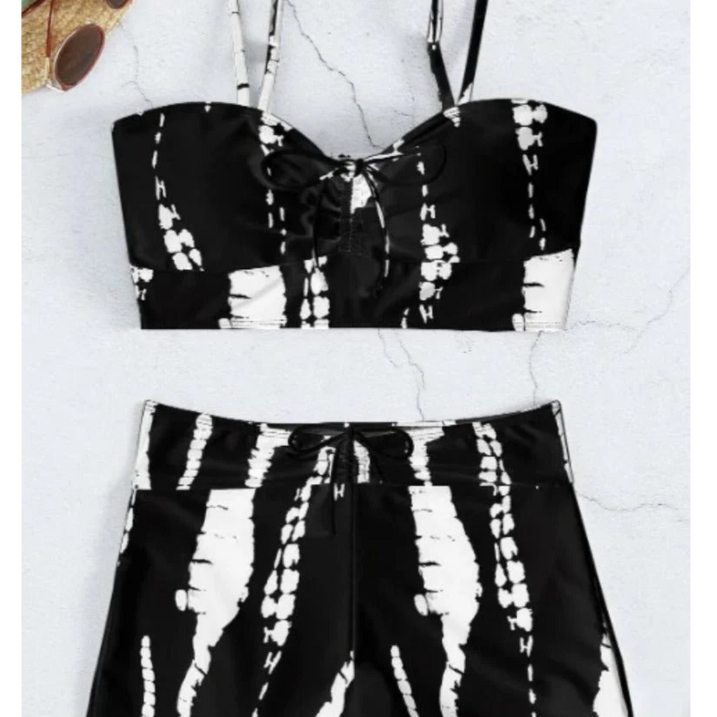 Twilight Noir Swimsuit Set - Black