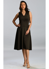 Olive Scuba Dress