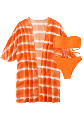 Orange 3-piece Swimwear Set