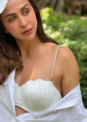 White Textured Bikini