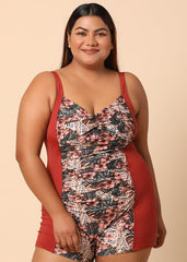 Plus Size Printed Monokini
