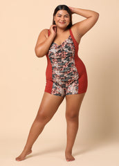 Plus Size Printed Monokini