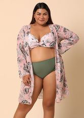 Sage Green 3-Piece Printed Bikini Set