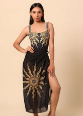 Gold and Black Sarong