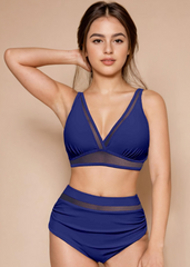 Navy Blue Bikini Set