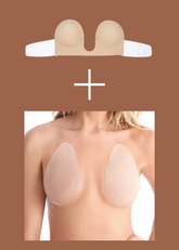 Combo- Stick on bra with band + Breast stickers