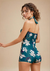 Printed Monokini with Full Coverage