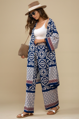 Blue Printed Co-Ord Set