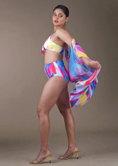 Pink Bikini with a Coverup