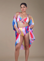 Pink Bikini with a Coverup