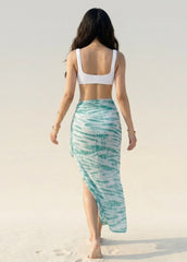 Tie & Dye Green Printed Sarong