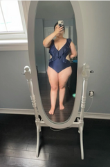 Black Plus size monokini