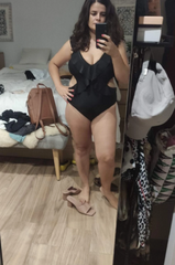 Black Plus size monokini