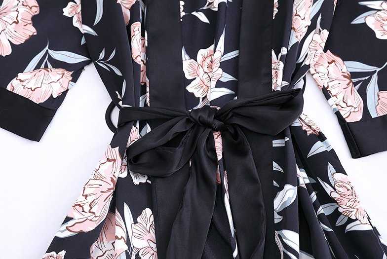 Black 2-piece sleepwear - WomanLikeU