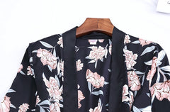 Black 2-piece sleepwear - WomanLikeU