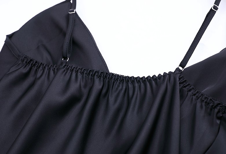 Black 2-piece sleepwear - WomanLikeU