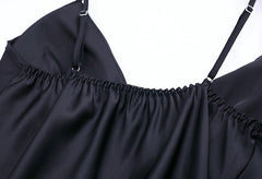 Black 2-piece sleepwear - WomanLikeU