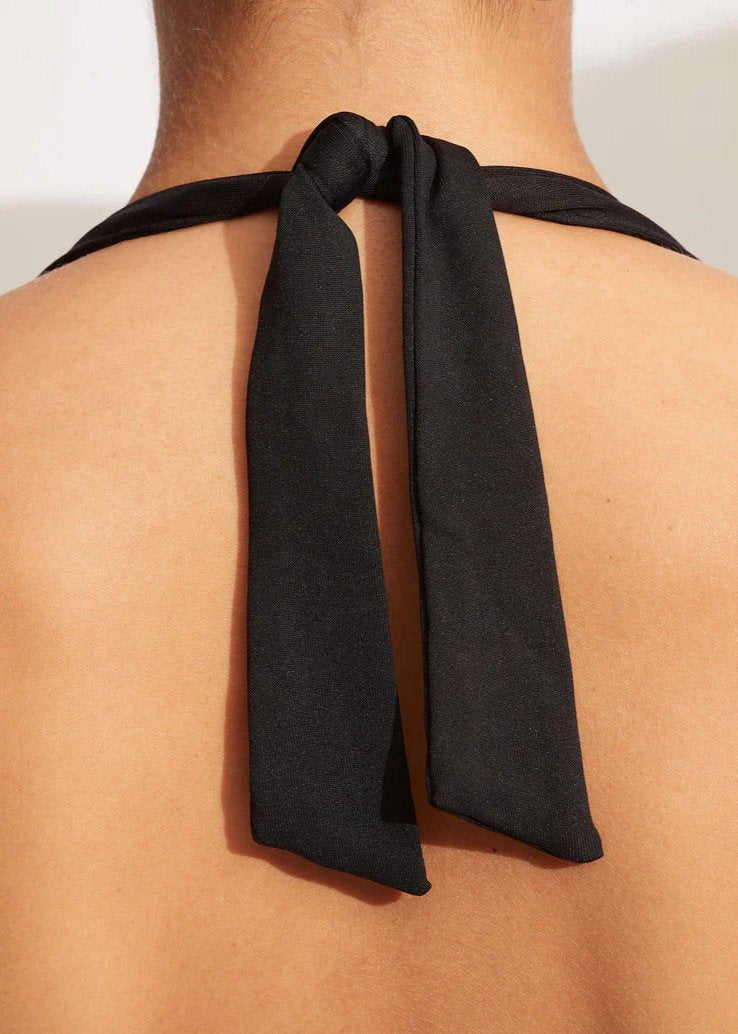Black Padded monokini with Full Coverage - WomanLikeU