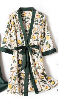 Green 3-piece sleepwear - WomanLikeU