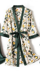 Green 3-piece sleepwear - WomanLikeU