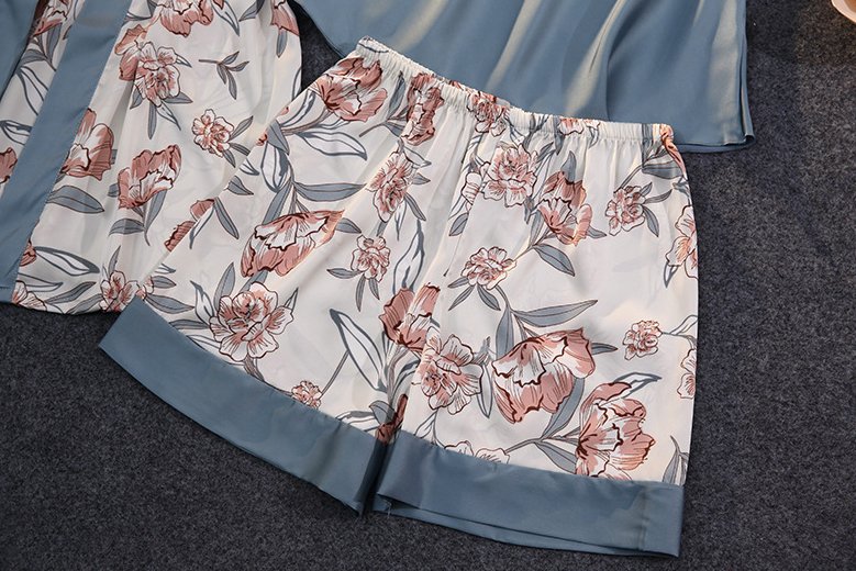 Grey 3-piece sleepwear - WomanLikeU